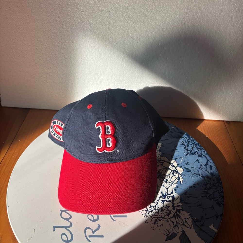 Boston Red Sox Kids Baseball Hat Red & Black Vintage Style - Picture 11 of 14